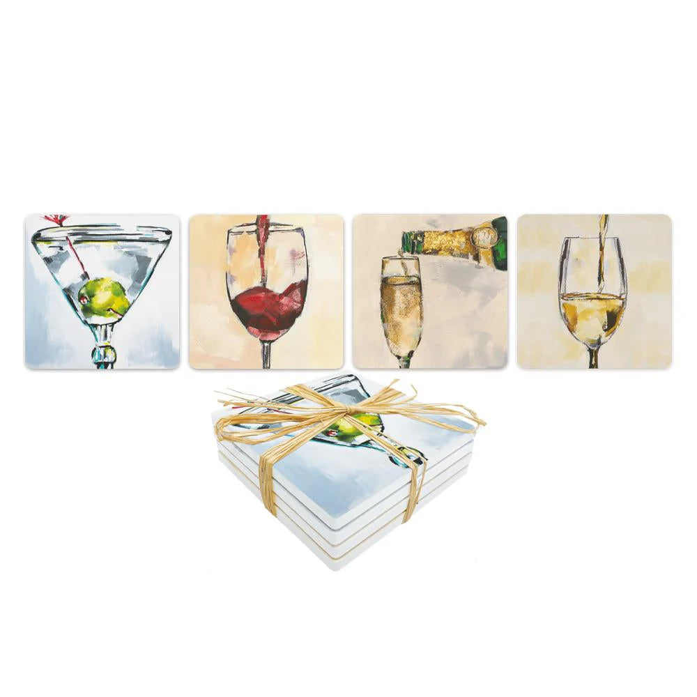 Paperproducts Design The Art of Alcohol Dolomite Coaster Set
