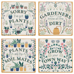 Danica Jubilee Smarty Plants Coaster Set