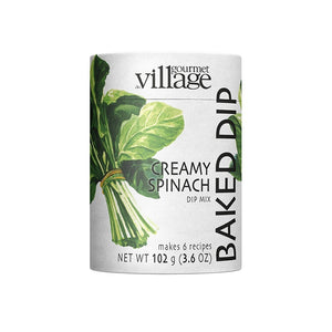 Gourmet Village Creamy Spinach Baked Dip Mix Canister