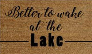 Wake at the Lake Door Mat