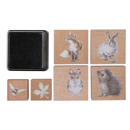 Wrendale Designs Country Set Animal Ink Stamp Set