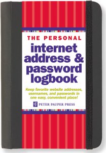 Peter Pauper Internet Address & Password Logbook