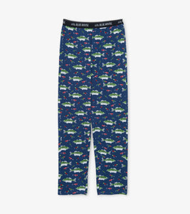 Hatley Little Blue House Gone Fishing Men's Jersey Pajama Pants