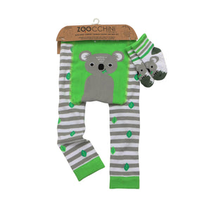 Zoocchini Kai the Koala Leggings & Sock Set