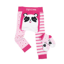 Load image into Gallery viewer, Zoocchini Pippa the Panda Legging &amp; Sock Set
