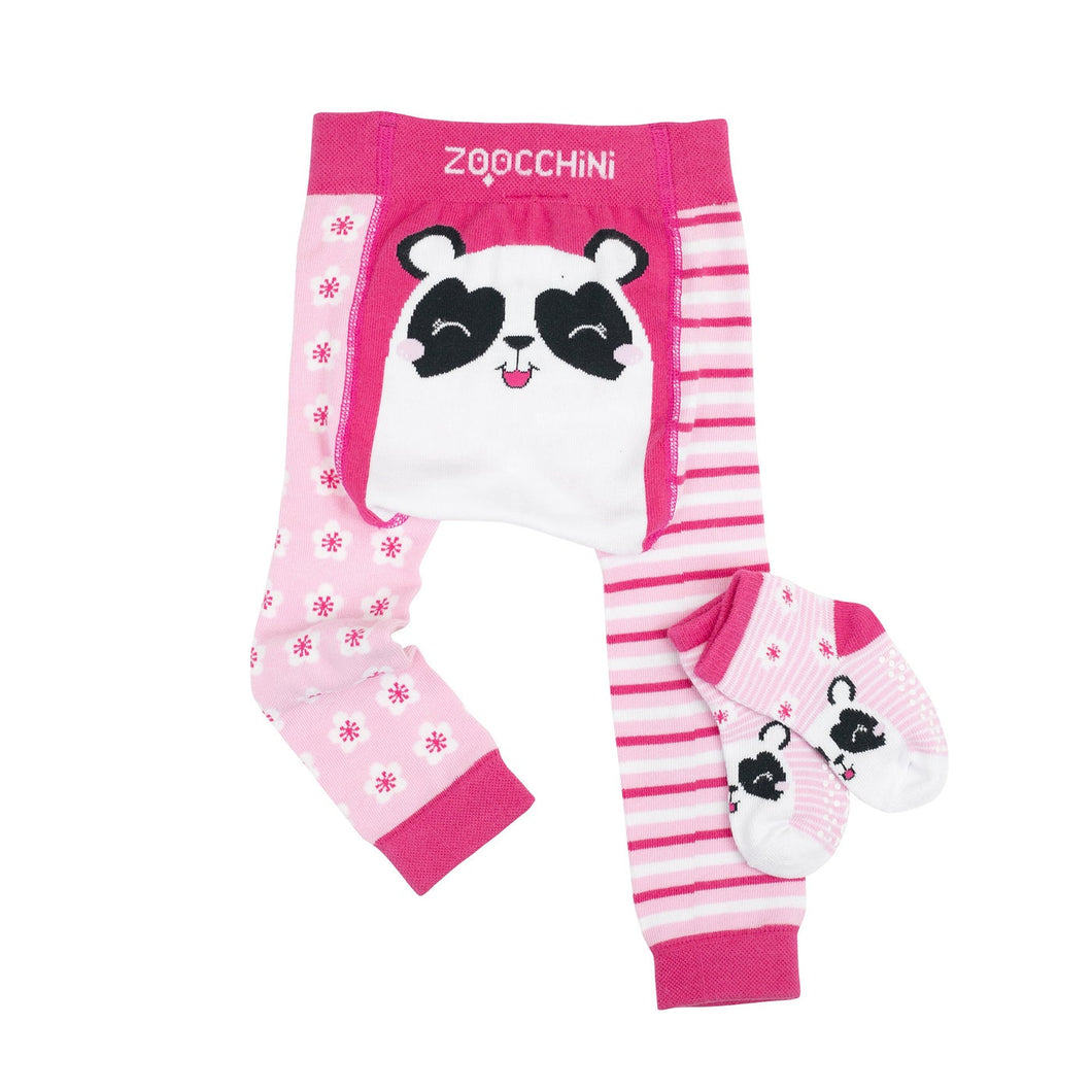 Zoocchini Pippa the Panda Legging & Sock Set