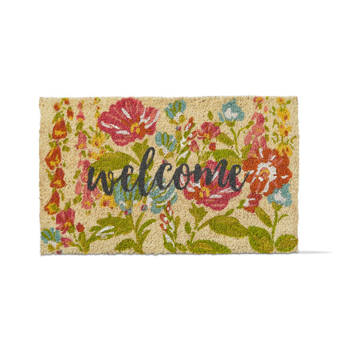 Tag Welcome Blossom Coir Mat