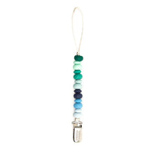 Load image into Gallery viewer, Bella Tunno Blue Green Pacifier Clip
