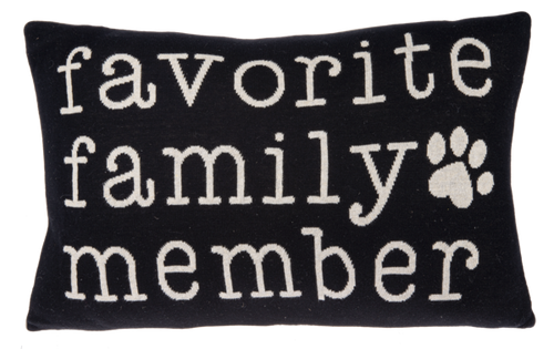 Ganz Favorite Family Member Lumbar Knit Pillow
