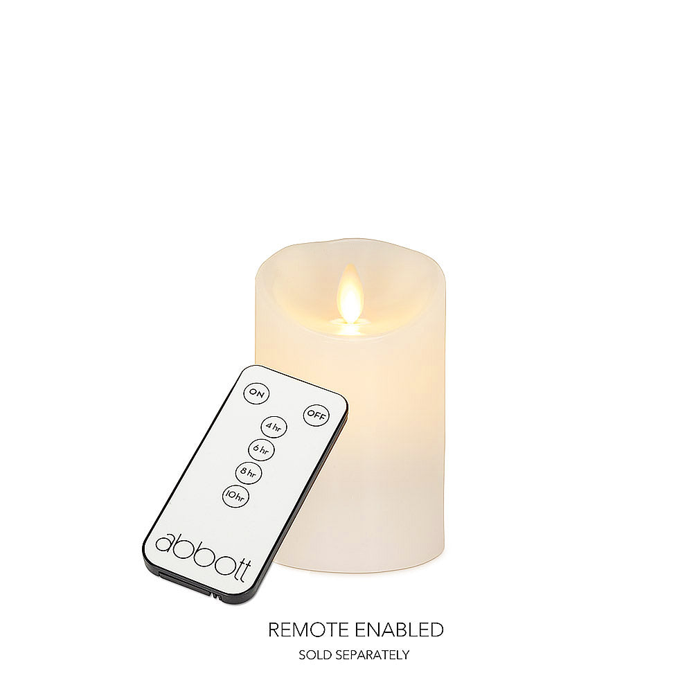 Ivory Reallite Flameless Pillar Candle