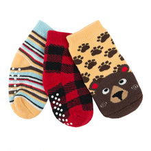 Load image into Gallery viewer, Zoocchini Buddy Baby 3 Pair Sock Set Bosley Bear
