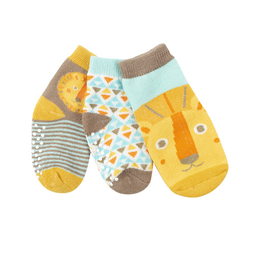 Zoocchini Buddy Baby 3 Pair Sock Set Leo the Lion