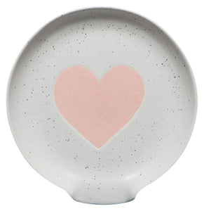 Heart Glazed Spoon Rest