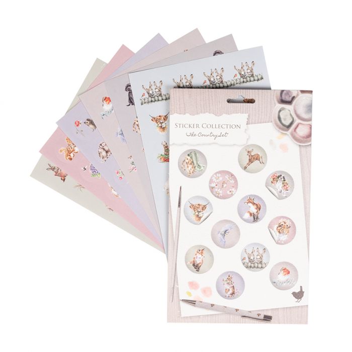 Wrendale Designs Country Set Animal Stickers