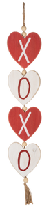 Love and XO Hanging Heart Decor