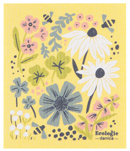 Danica Ecologie Bees & Blooms Swedish Dishcloth