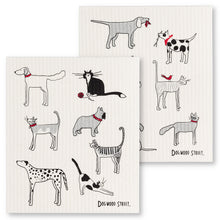 Load image into Gallery viewer, Abbott Dogs &amp; Cats Swedish Dishcloth
