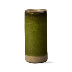 Glazed Convertible Candle Holder - Spruce Green