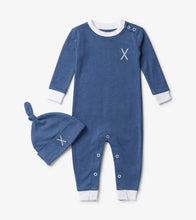 Load image into Gallery viewer, Hatley Little Blue House Wild About Skiing Baby Coverall &amp; Hat
